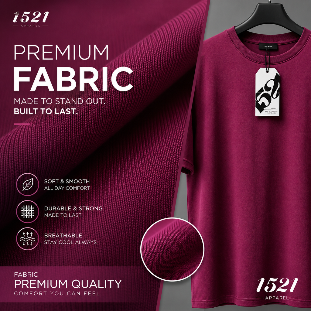 Burgundy Drop Shoulder
