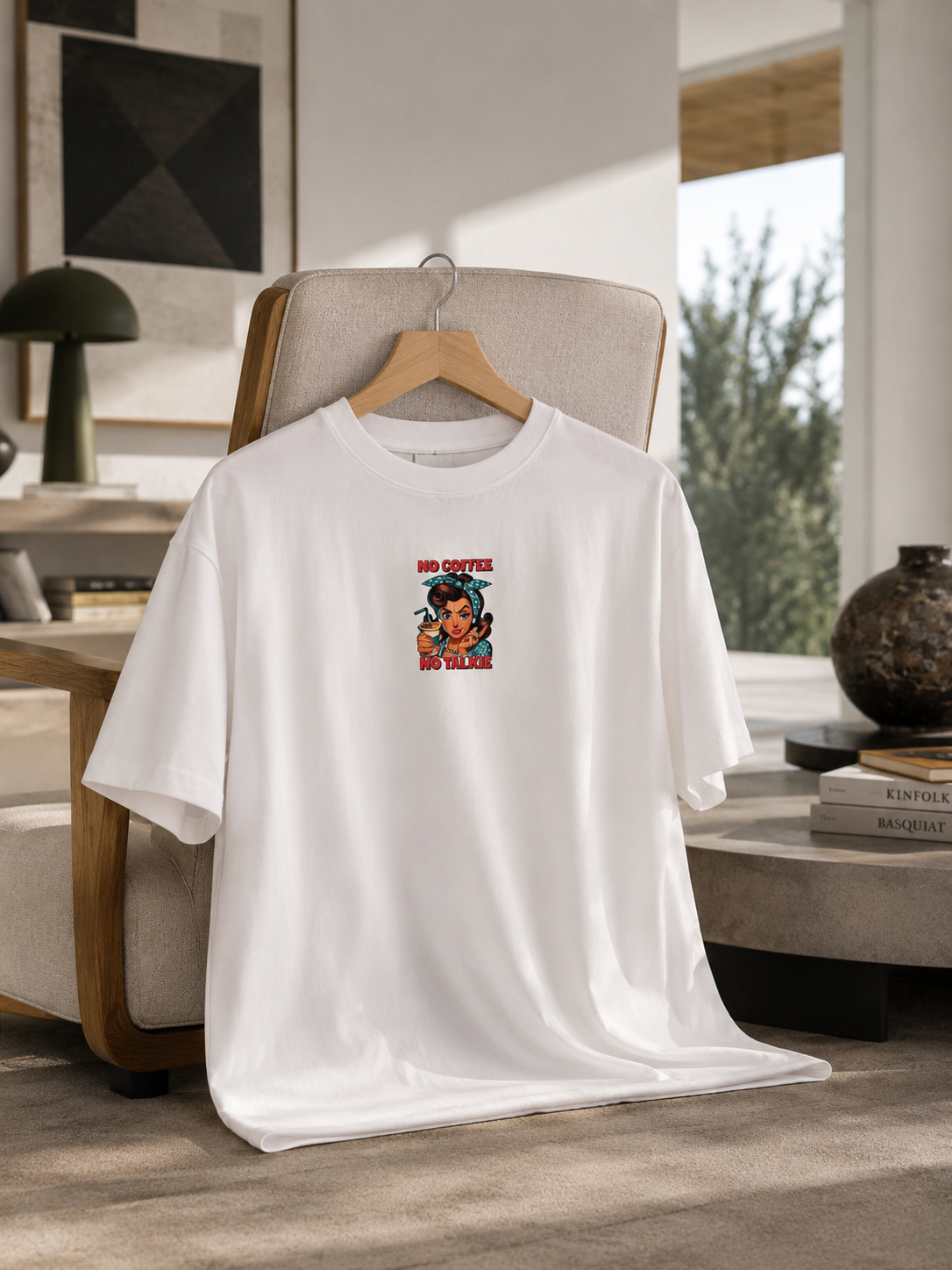 Designed Drop Ts - White