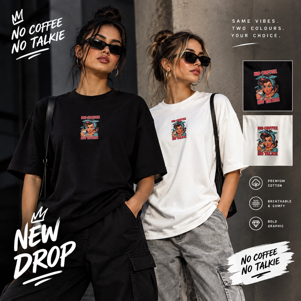 Designed Drop Ts - Black