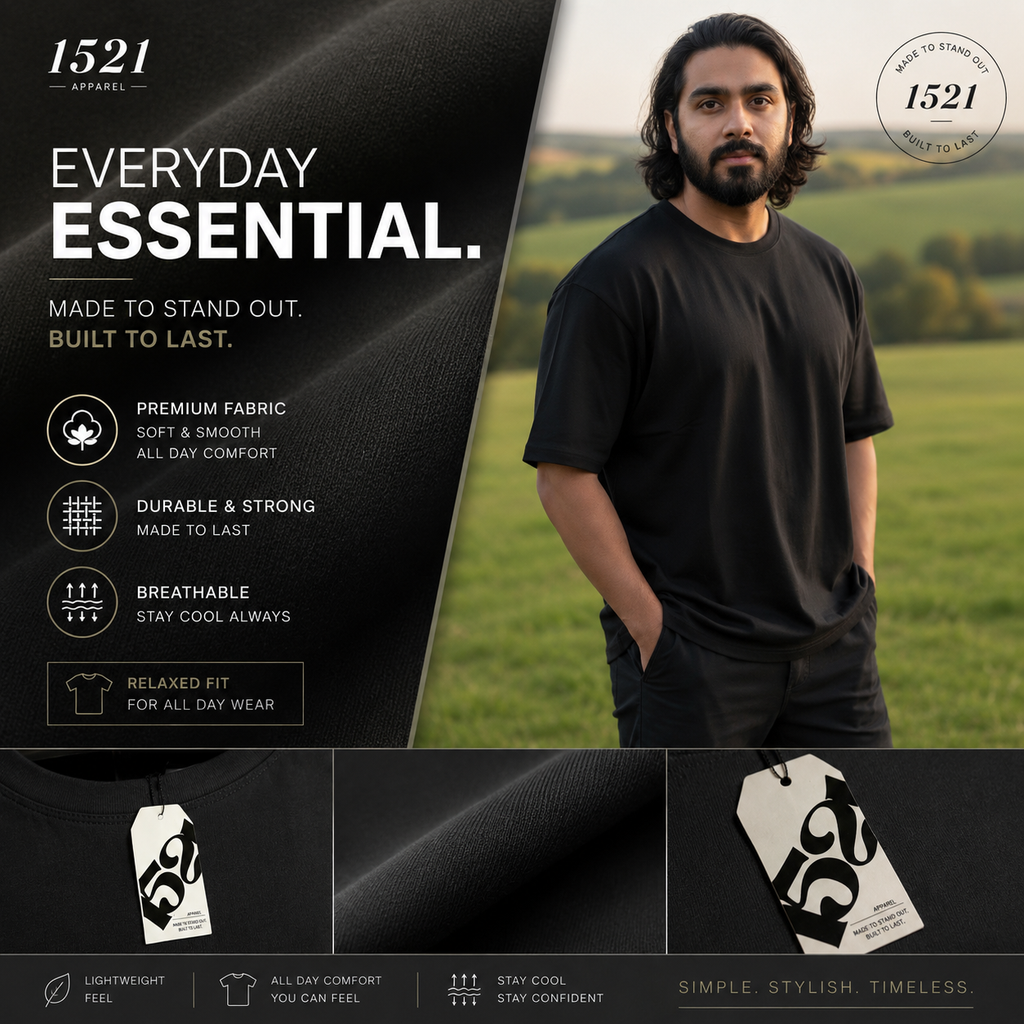 Charcoal Drop Shoulder
