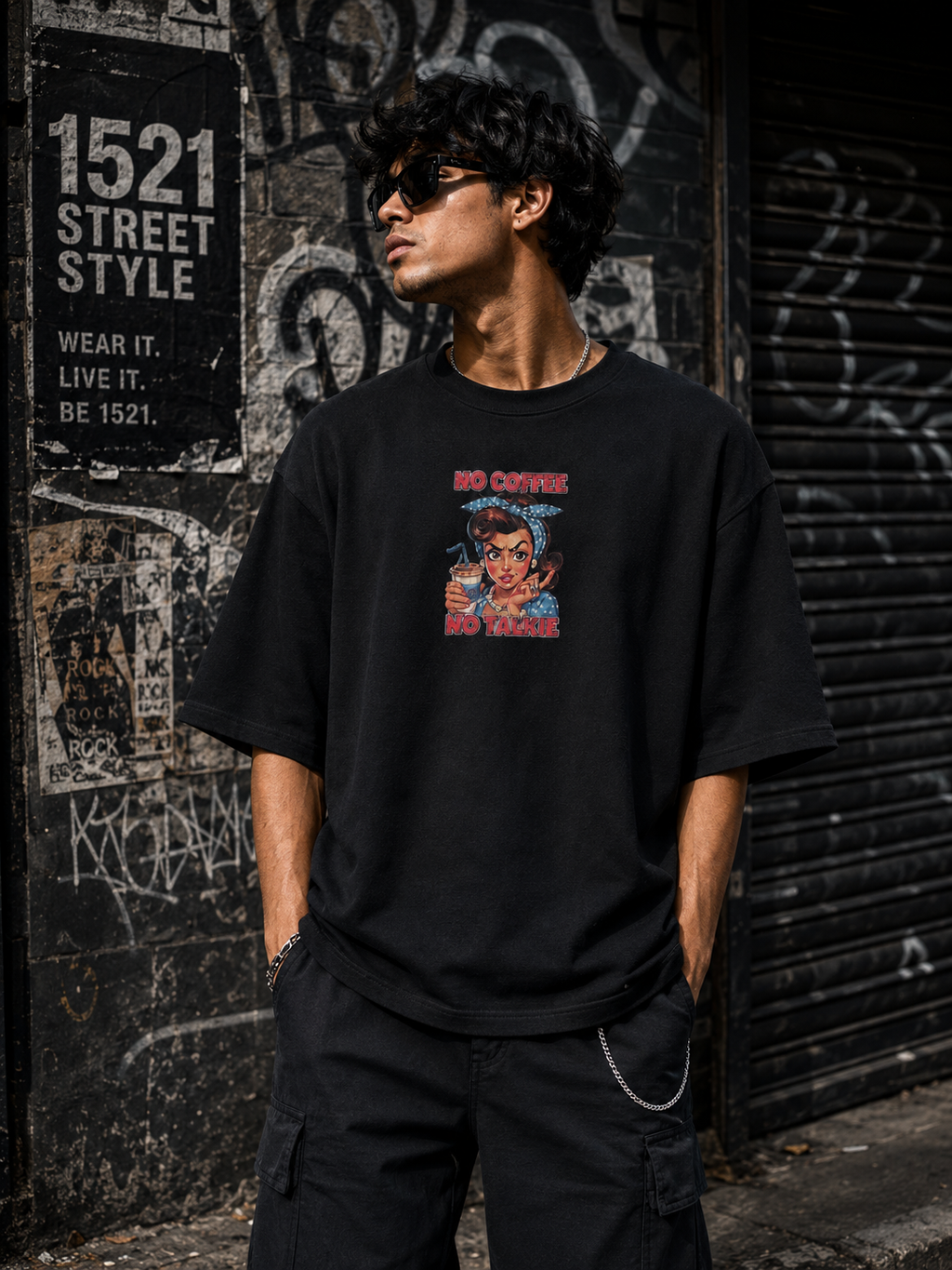 Designed Drop Ts - Black
