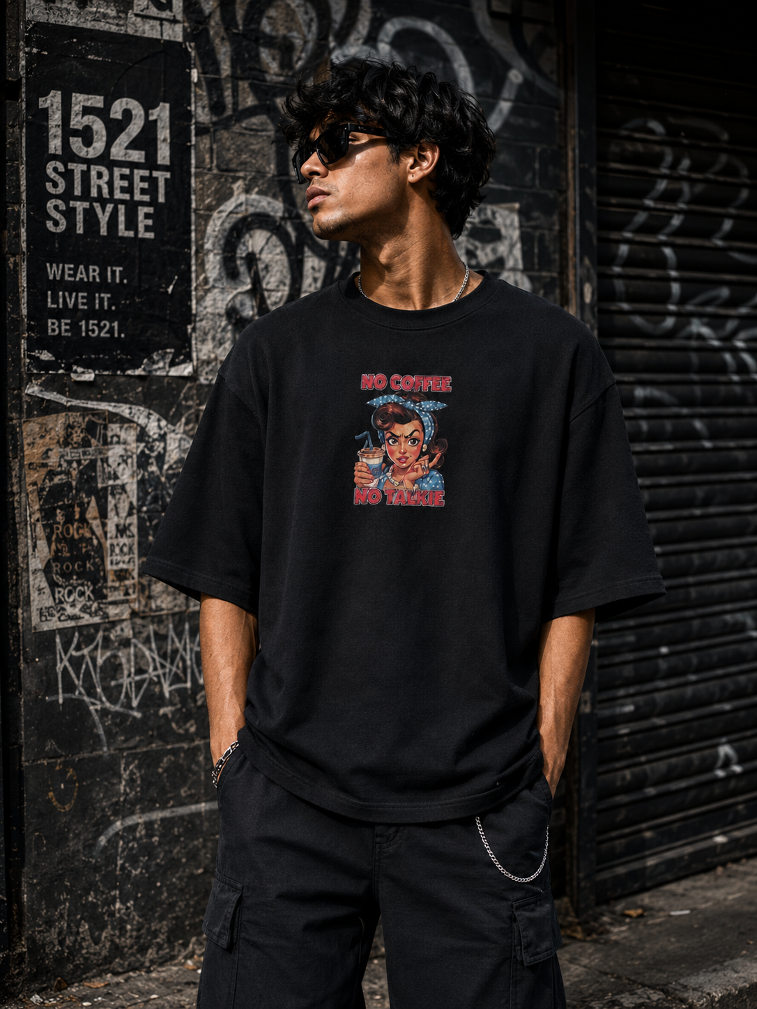 Designed Drop Ts - Black