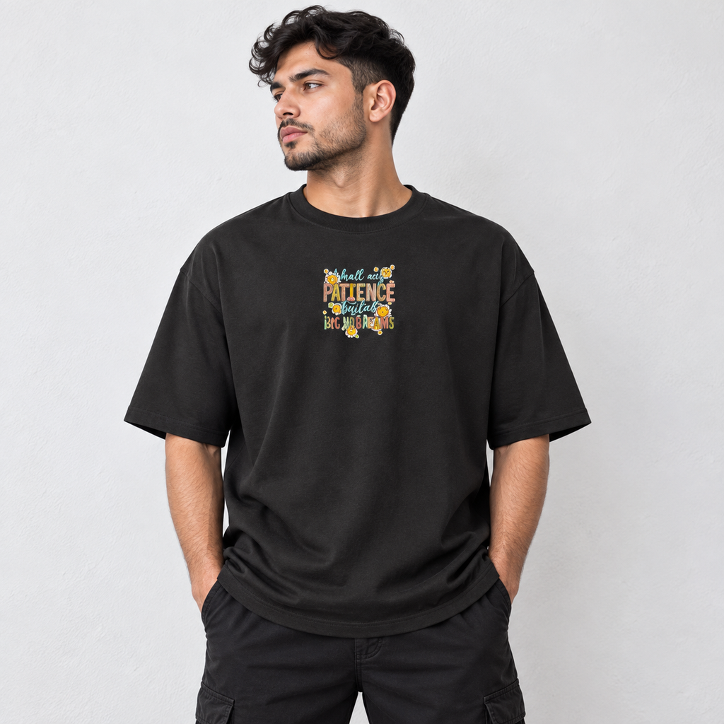 Designed Drop Ts - Charcoal