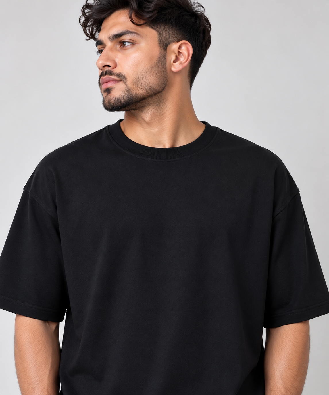 Black Drop Shoulder