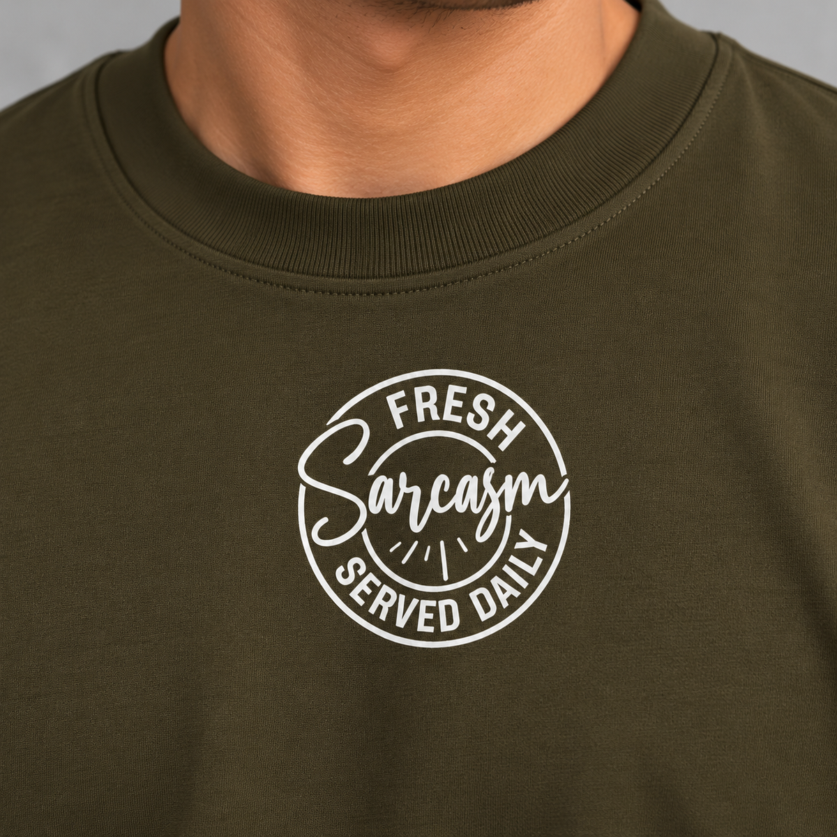 Designed Drop Ts-Olive