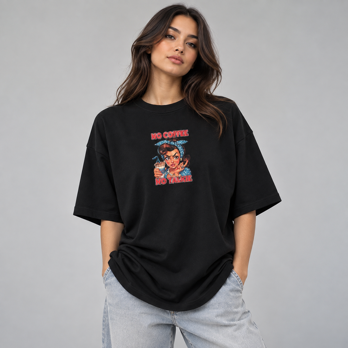 Designed Drop Ts - Black