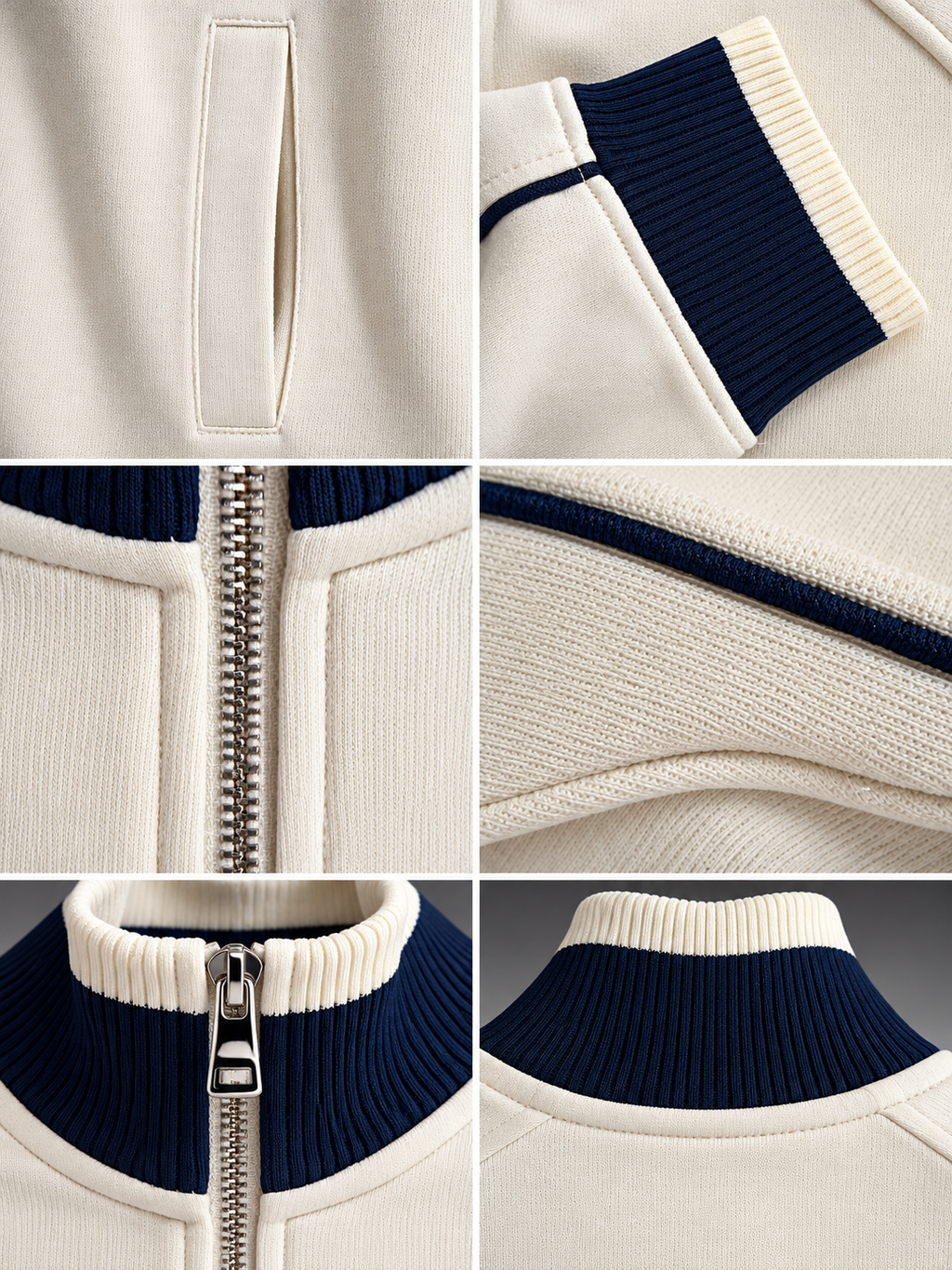 Color Block Raglan Sleeve Zip Track Jacket
