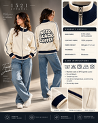 Color Block Raglan Sleeve Zip Track Jacket