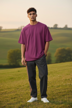 Burgundy Drop Shoulder