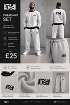 Grey Sweat-Suite Set